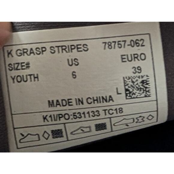 BOGS K Grasp‎ Waterproof Rain Snow Boots Stripes Gray Stripes Youth 6 - Picture 9 of 9